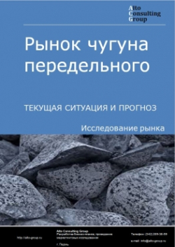 Обложка исследования: Анализ рынка чугуна передельного в России. Текущая ситуация и прогноз 2024-2028 гг.