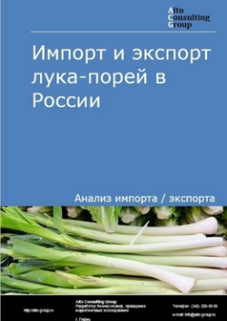 Импорт и экспорт лука-порей в России в 2020-2024 гг.