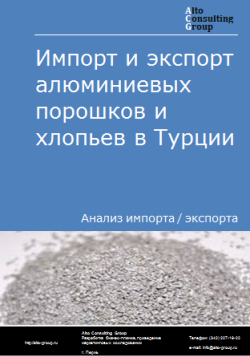 Обложка исследования: Анализ импорта и экспорта алюминиевых порошков и хлопьев в Турции в 2021-2025 гг.