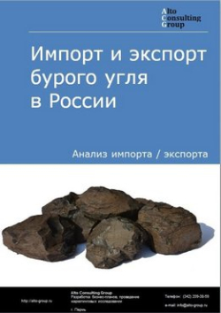 Импорт и экспорт бурого угля в России в 2020-2024 гг.