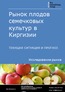 Рынок плодов семечковых культур (яблоки, груши, айва) в Киргизии. Текущая ситуация и прогноз 2024-2028 гг.