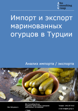 Обложка отчета: Анализ импорта и экспорта маринованных огурцов в Турции в 2021-2025 гг.