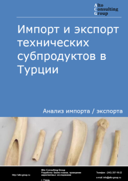 Обложка отчета: Анализ импорта и экспорта технических субпродуктов в Турции в 2021-2025 гг.
