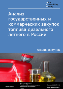 Обложка исследования: Анализ государственных и коммерческих закупок топлива дизельного летнего в России в 2024 г.