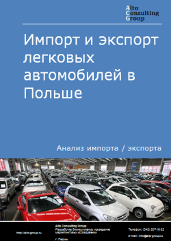 Импорт и экспорт легковых автомобилей в Польше в 2020-2024 гг.