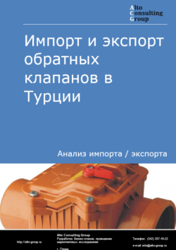 Обложка исследования: Анализ импорта и экспорта обратных клапанов в Турции в 2020-2024 гг.