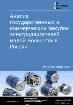 Анализ государственных и коммерческих закупок электродвигателей малой мощности в России в 2024 г.