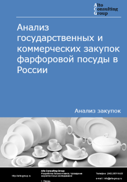 Обложка исследования: Анализ закупок фарфоровой посуды в России в 2024 г.