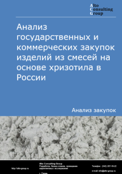 Анализ государственных и коммерческих закупок изделий из смесей на основе хризотила в России в 2024 г.