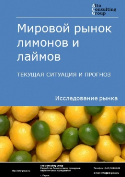 Обложка исследования: Анализ мирового рынка лимонов и лаймов. Текущая ситуация и прогноз 2024-2028 гг.