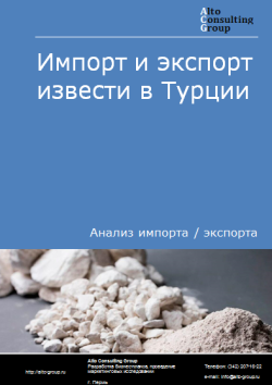 Обложка Анализ импорта и экспорта извести в Турции в 2020-2024 гг.