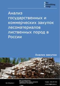 Анализ государственных и коммерческих закупок лесоматериалов лиственных пород в России в 2024 г.