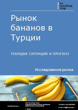 Обложка исследования: Анализ рынка бананов в Турции. Текущая ситуация и прогноз 2024-2028 гг.