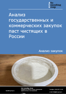 Обложка исследования: Анализ государственных и коммерческих закупок паст чистящих в России в 2024 г.