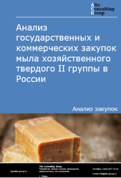 Обложка исследования: Анализ закупок мыла хозяйственного твердого II группы в России в 2024 г.