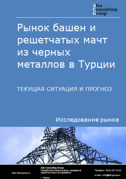 Рынок башен и решетчатых мачт из черных металлов в Турции. Текущая ситуация и прогноз 2024-2028 гг.