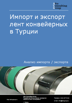 Обложка Анализ импорта и экспорта лент конвейерных в Турции в 2020-2024 гг.