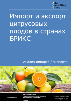 Импорт и экспорт цитрусовых плодов в странах БРИКС в 2020-2024 гг.