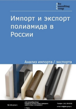 Обложка исследования: Анализ импорта и экспорта полиамида в России в 2020-2024 гг.