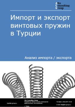 Импорт и экспорт винтовых пружин в Турции в 2020-2024 гг.