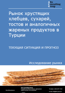 Обложка отчета: Анализ рынка хрустящих хлебцев, сухарей, тостов и аналогичных жареных продуктов в Турции. Текущая ситуация и прогноз 2025-2029 гг.