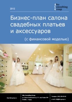 Бизнес-план салона свадебных платьев и аксессуаров (с финансовой моделью)