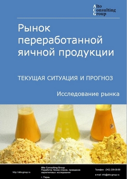 Рынок переработанной яичной продукции в России. Текущая ситуация и прогноз 2022-2026 гг.
