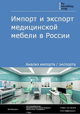 Импорт и экспорт медицинской мебели в России в 2022 г.
