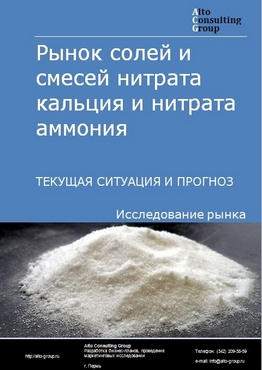 Рынок солей и смесей нитрата кальция и нитрата аммония в России. Текущая ситуация и прогноз 2024-2028 гг.