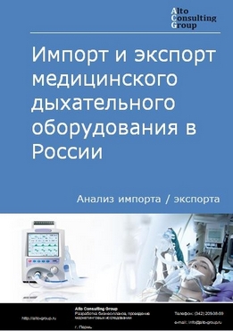 Импорт и экспорт медицинского дыхательного оборудования в России в 2023 г.