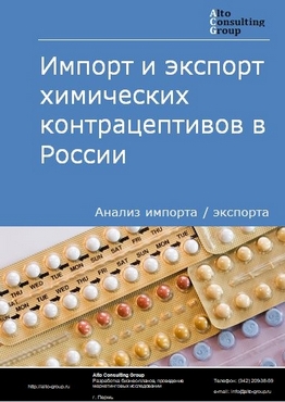 Импорт и экспорт химических контрацептивов в России в 2022 г.