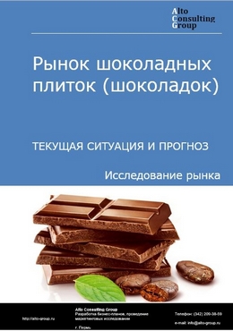 Рынок шоколадных плиток (шоколадок) в России. Текущая ситуация и прогноз 2022-2026 гг.
