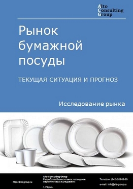 Рынок бумажной посуды в России. Текущая ситуация и прогноз 2022-2026 гг.