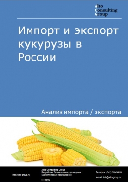 Импорт и экспорт кукурузы в России в 2023 г.