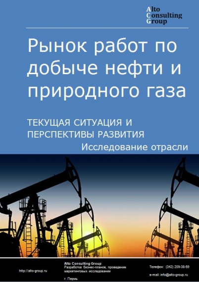 Рынок работ по добыче нефти и природного газа в России. Текущая ситуация и перспективы развития.