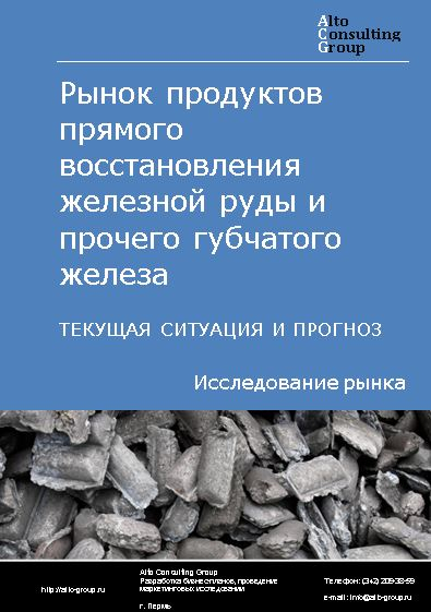 Рынок продуктов прямого восстановления железной руды и прочего губчатого железа в России. Текущая ситуация и прогноз 2024-2028 гг.