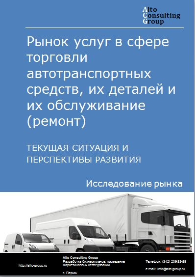 Рынок услуг в сфере торговли автотранспортных средств, их деталей и их обслуживание (ремонт) в России. Текущая ситуация и перспективы развития