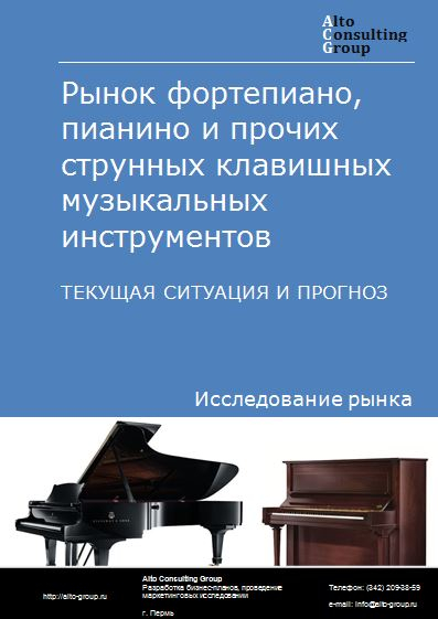 Рынок фортепиано, пианино и прочих струнных клавишных музыкальных инструментов в России. Текущая ситуация и прогноз 2021-2025 гг.