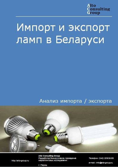 Импорт и экспорт ламп в Беларуси в 2018-2022 гг.