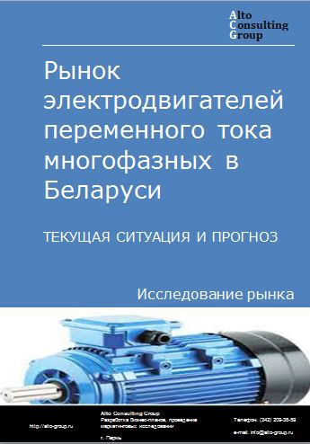 Рынок электродвигателей переменного тока многофазных в Беларуси. Текущая ситуация и прогноз 2023-2027 гг.
