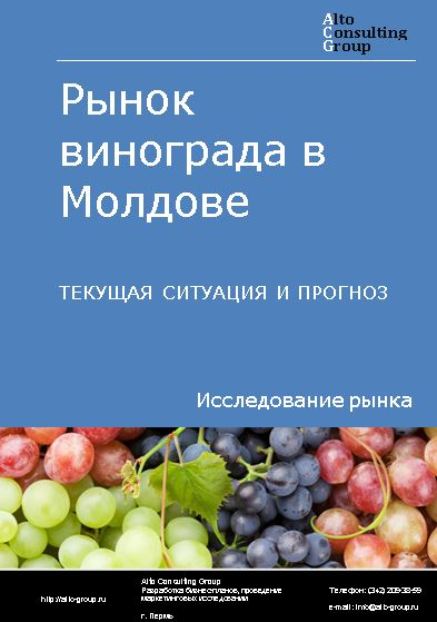 Рынок винограда в Молдове. Текущая ситуация и прогноз 2022-2026 гг.