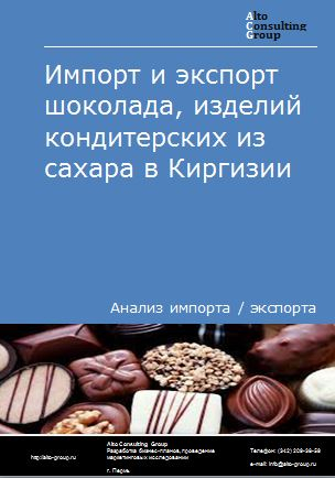 Импорт и экспорт шоколада, изделий кондитерских из сахара в Киргизии в 2017-2021 гг.