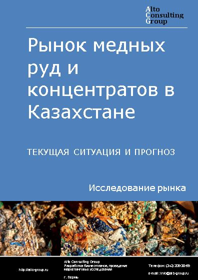 Рынок медных руд и концентратов в Казахстане. Текущая ситуация и прогноз 2023-2027 гг.