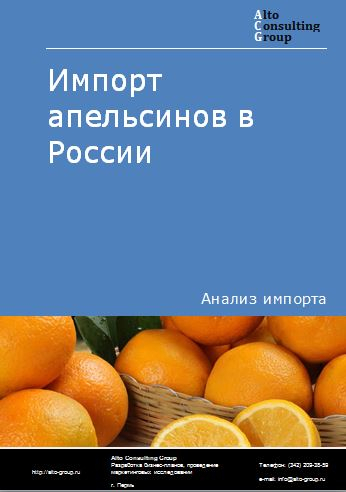 Импорт апельсинов в России в 2022 г.
