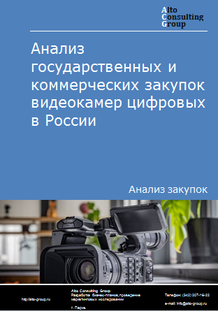 Анализ государственных и коммерческих закупок видеокамер цифровых в России в 2023 г.