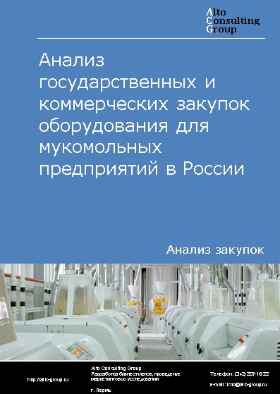 Анализ государственных и коммерческих закупок оборудования для мукомольных предприятий в России в 2023 г.