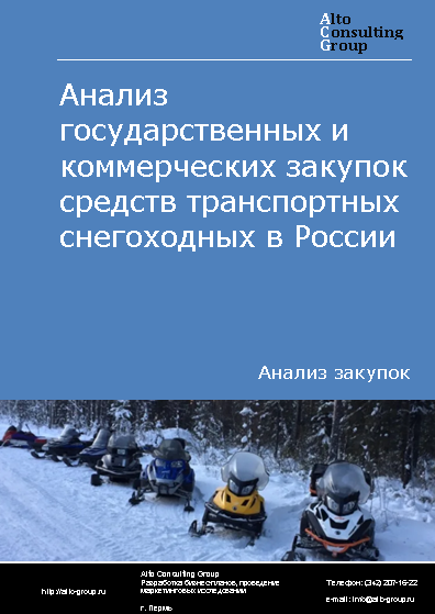 Анализ государственных и коммерческих закупок средств транспортных снегоходных в России в 2023 г.