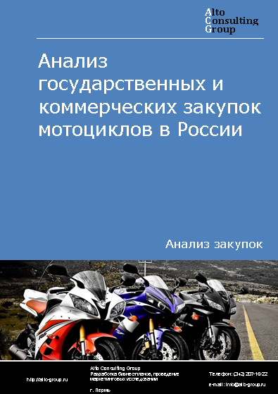 Анализ государственных и коммерческих закупок мотоциклов в России в 2023 г.