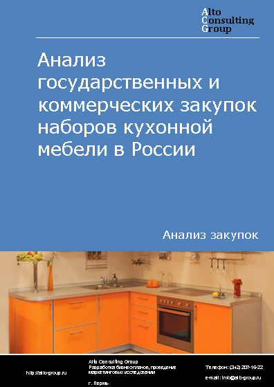 Анализ государственных и коммерческих закупок наборов кухонной мебели в России в 2023 г.