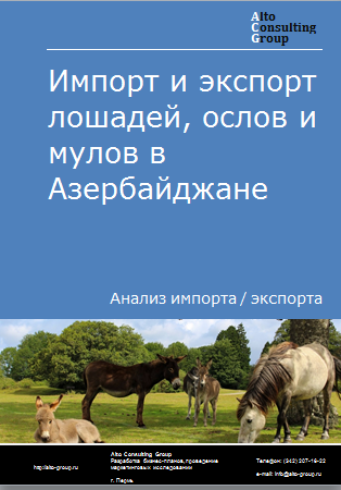 Импорт и экспорт лошадей, ослов и мулов в Азербайджане в 2019-2023 гг.
